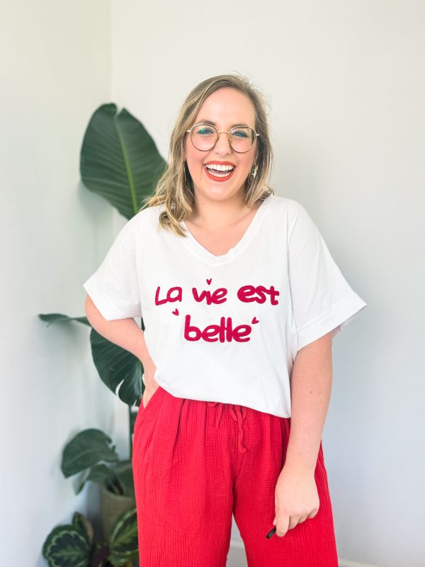 T-shirt 'La vie est belle'
