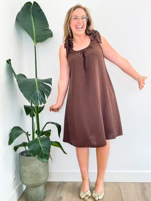 Jurk 'Brown Knot'