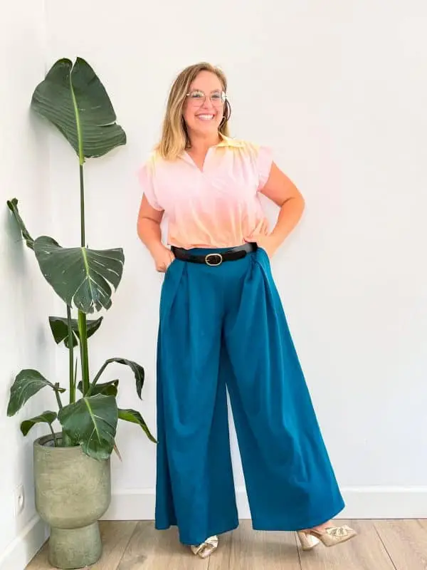 Broek 'Magique' - teal